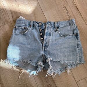 Levi’s Distressed Denim Shorts